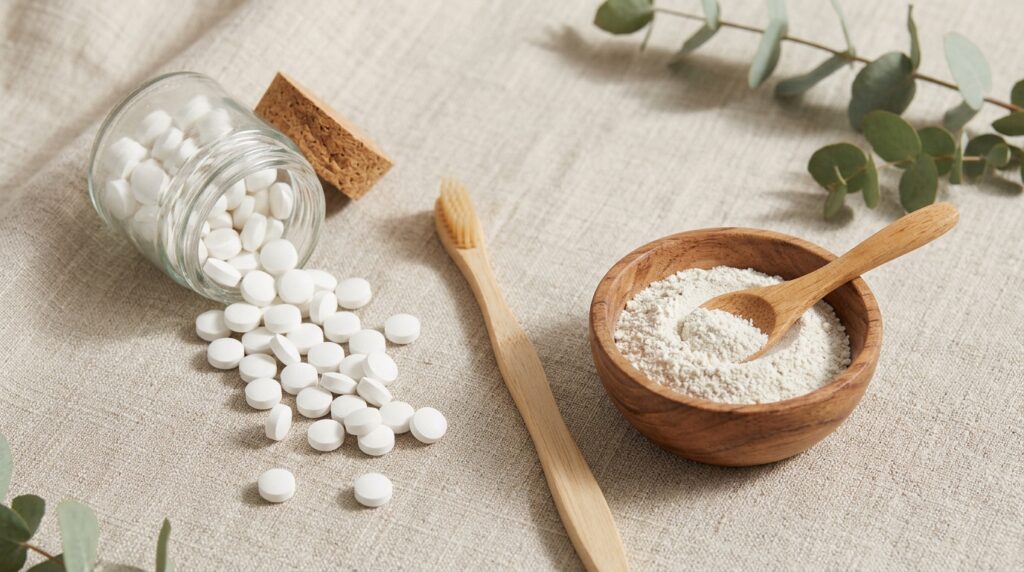 toothpaste tablets vs powder